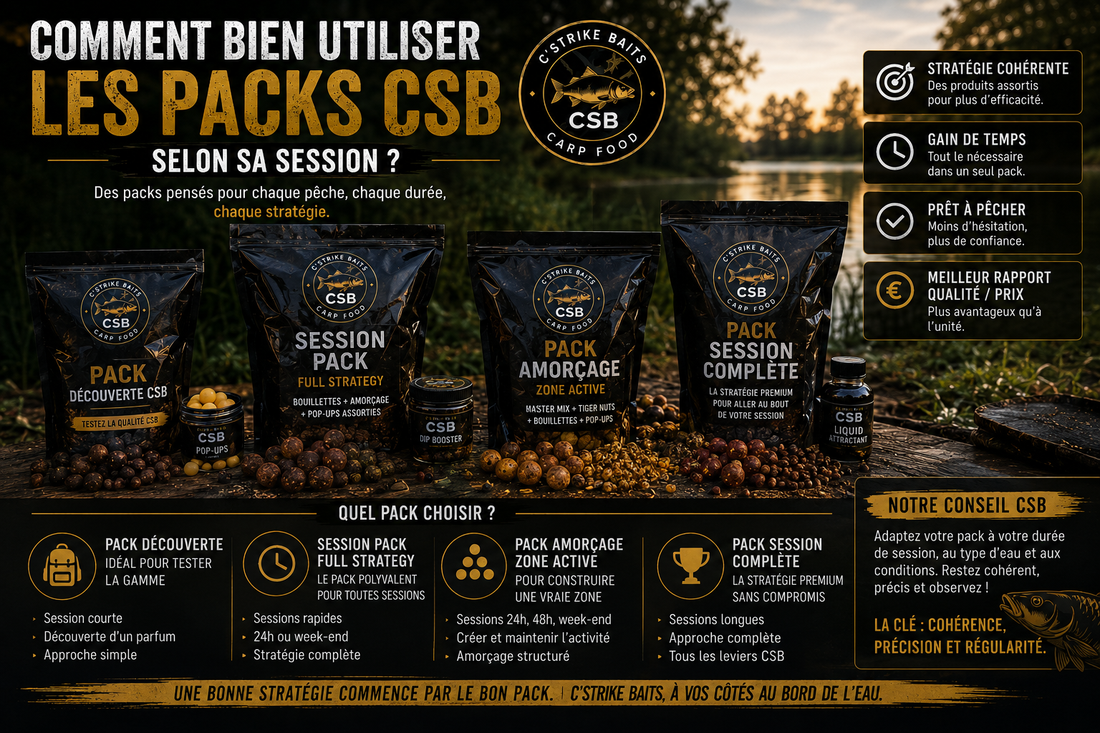 Comment bien utiliser les packs CSB selon sa session ?