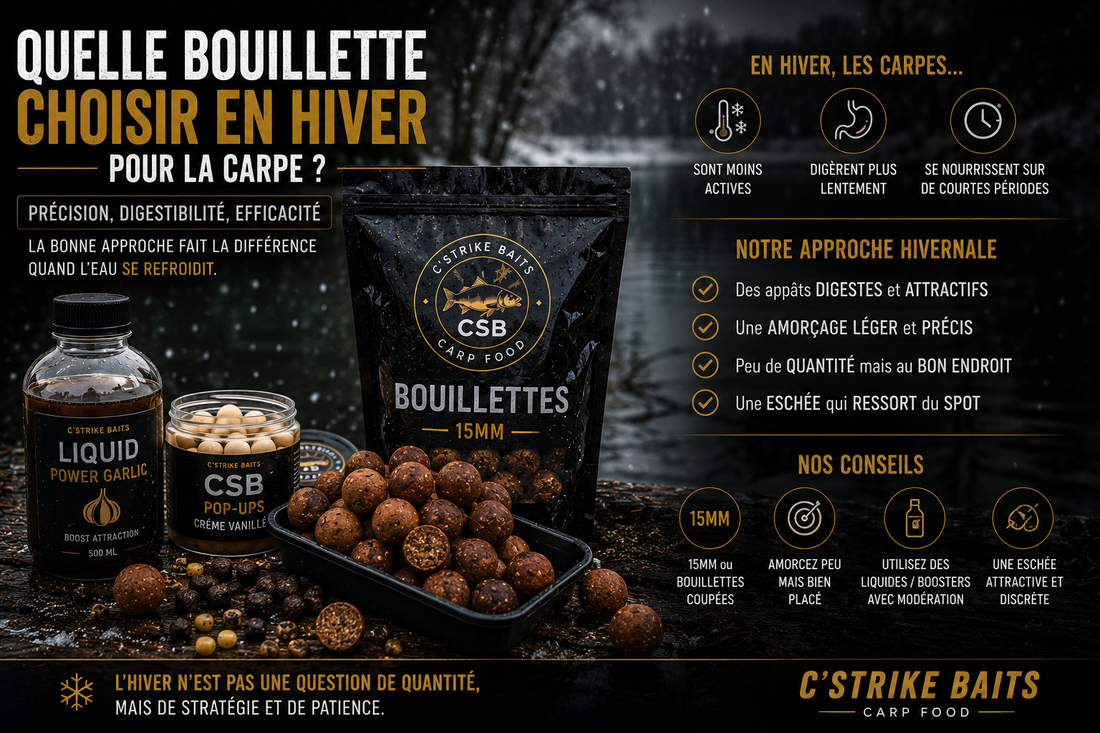 Quelle bouillette choisir en hiver pour la carpe ?