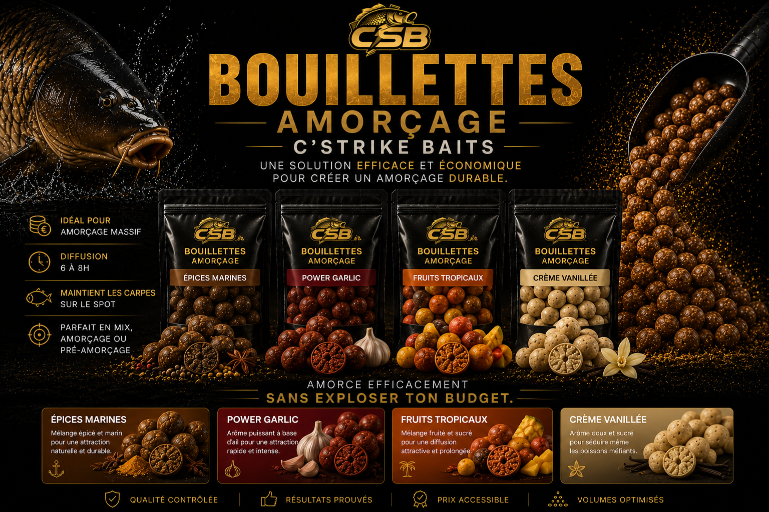 Bouillettes Amorçage