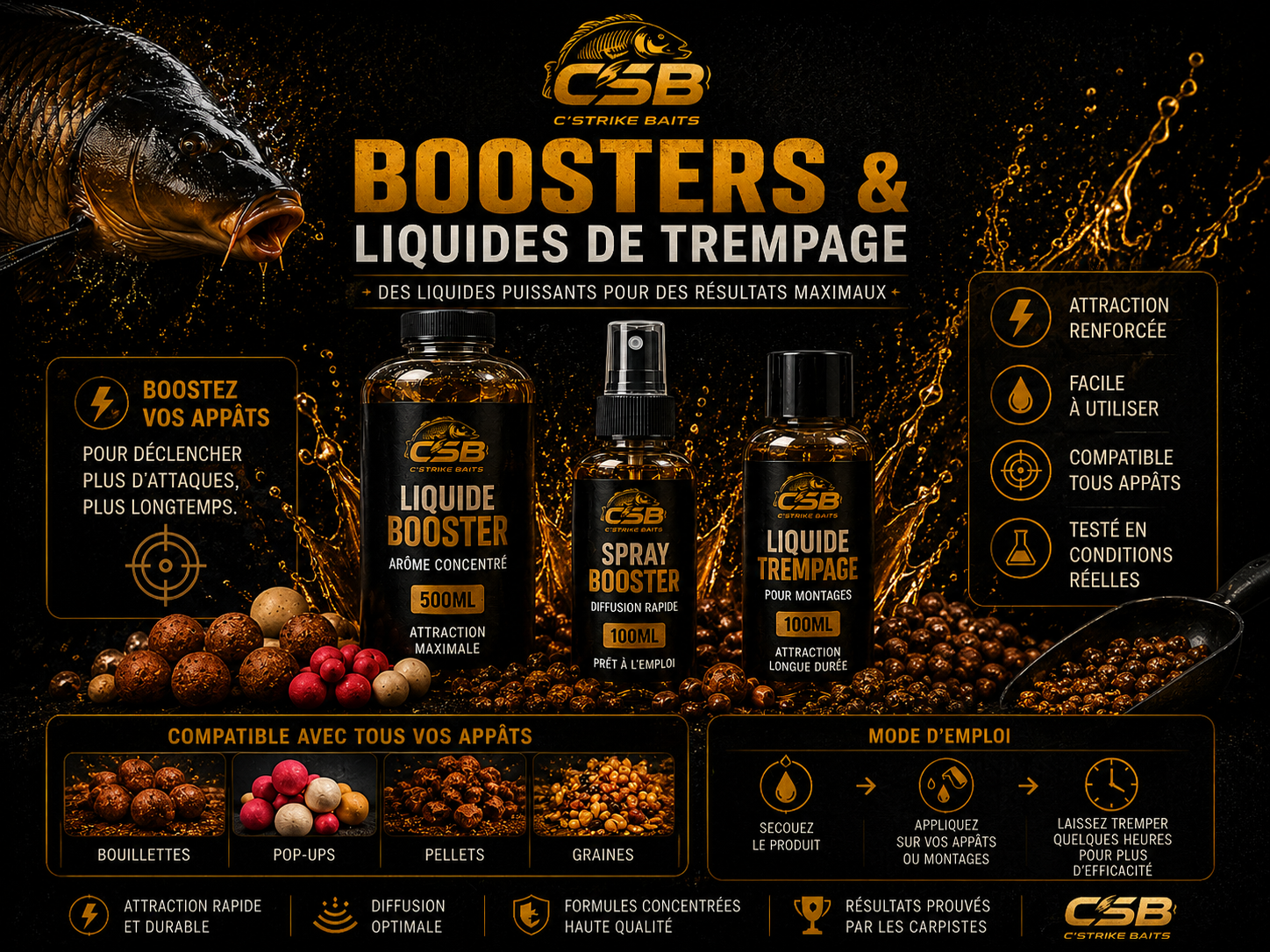 Boosters & Liquides de Trempage 🚀