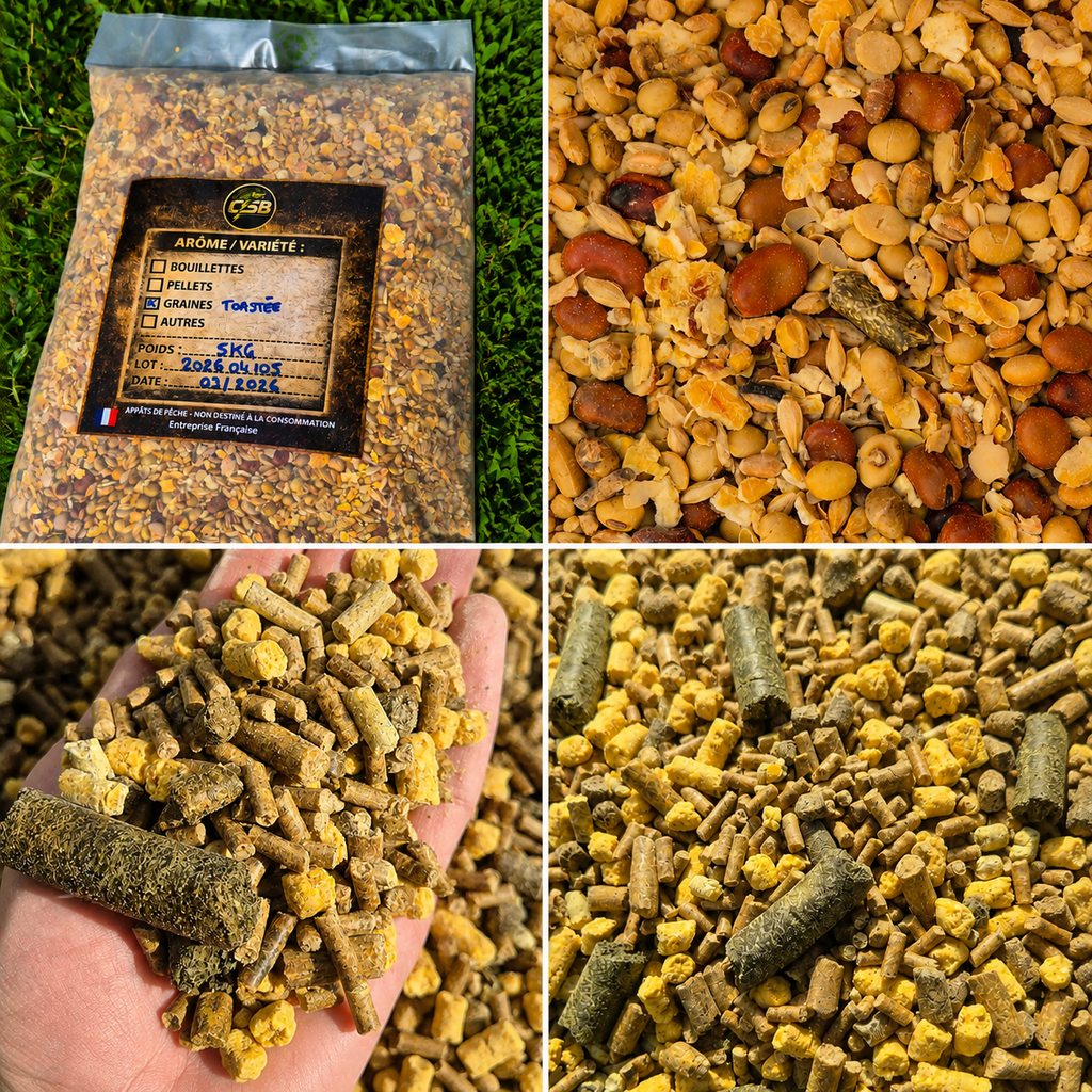 Komplettes CSB-Sitzungspaket — Boilies, Pellets & Premium