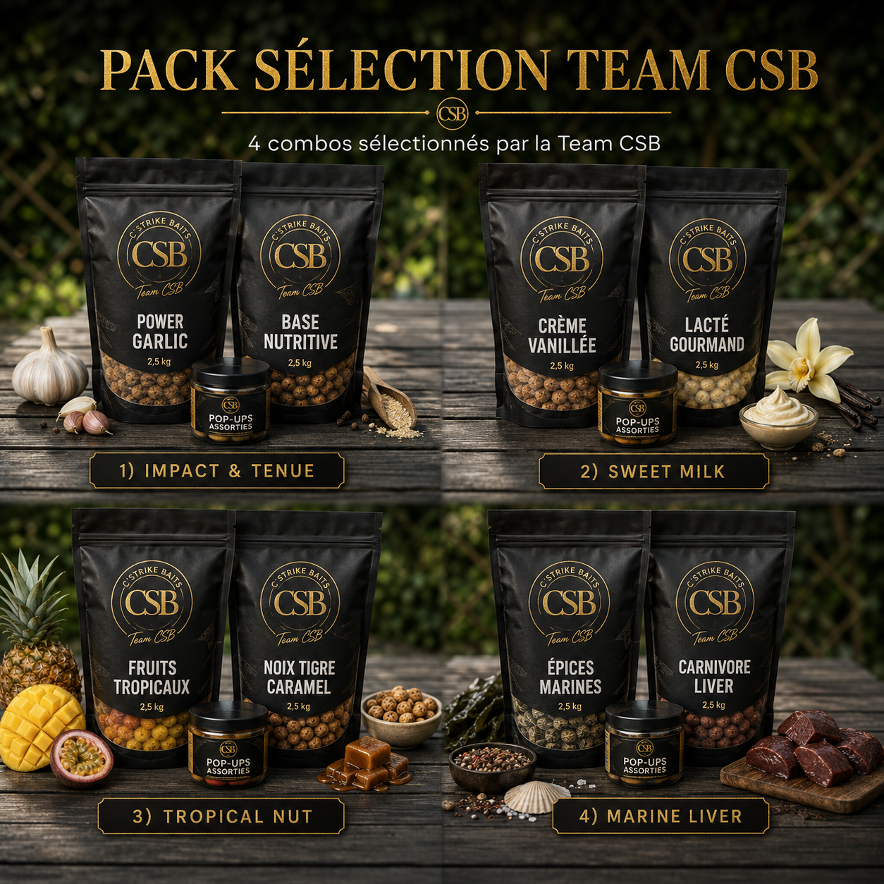 Pack Sélection Team CSB – Combo 5 kg + Pop-Ups