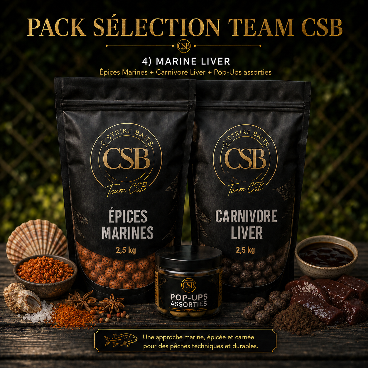 Pack Sélection Team CSB – Combo 5 kg + Pop-Ups