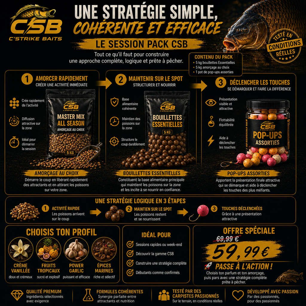 🎣 CSB Session Pack – Komplette Strategie